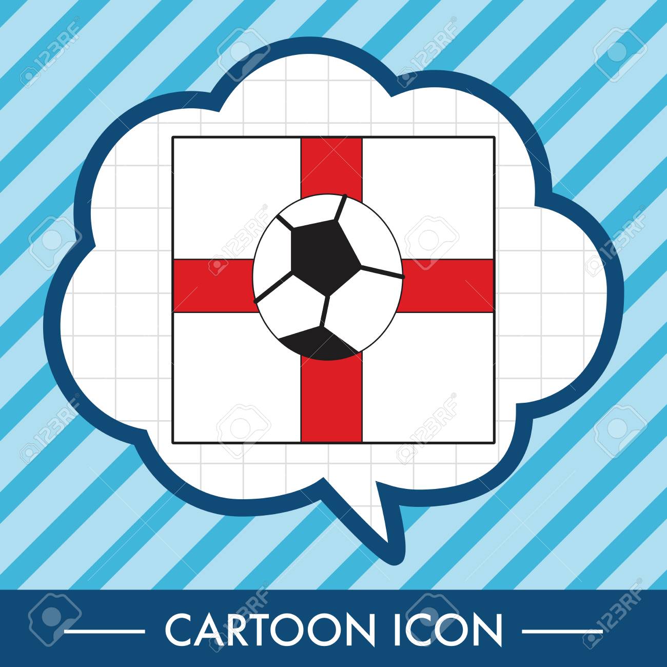 イングランド サッカー チーム旗テーマ要素ベクトル Epsのイラスト素材 ベクタ Image