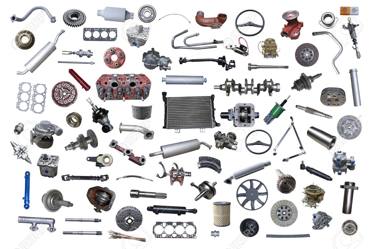 Gran Cantidad De Piezas De Repuesto De Automóviles Nuevos . Tienda Coches Fotos, Retratos, Imágenes Y Fotografía De Archivo Libres De Derecho. Image 90021045.