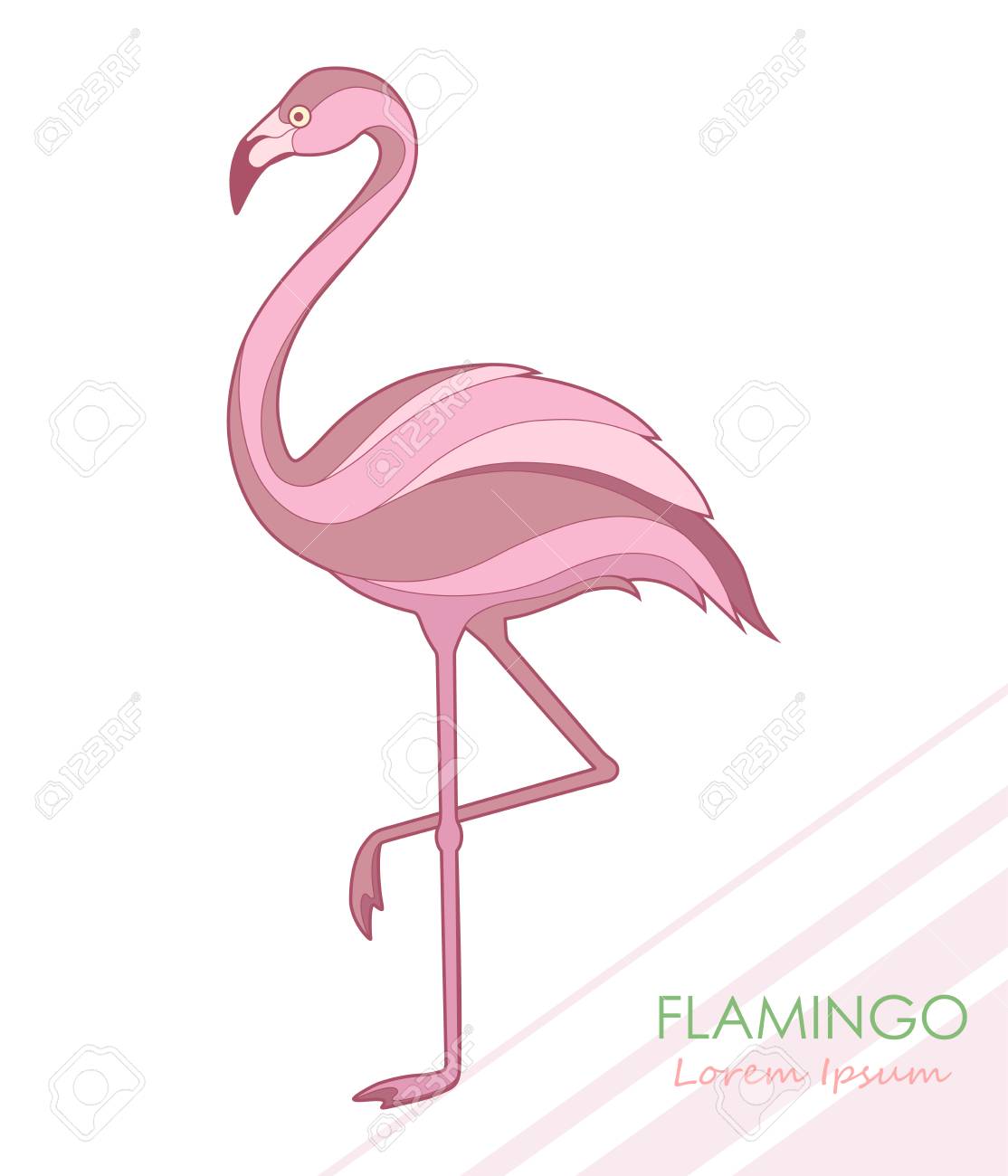 Flamingo. Silhouette Of A Flamingo. Vector Illustration. Logo. Royalty Free  SVG, Cliparts, Vectors, and Stock Illustration. Image 81628443., image size:1114x1300