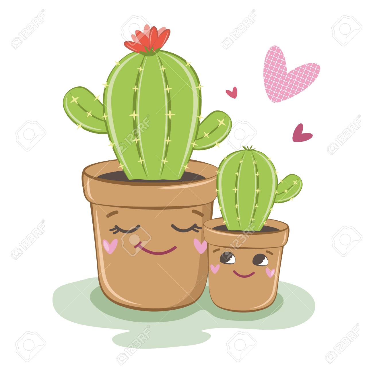 Vector Image Of Cactus Family Of Cacti Vector Illustration Plants Royalty Free Cliparts Vectors And Stock Illustration Image 115477002