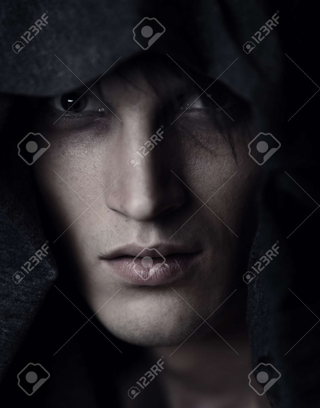 Religious man in pastor hood. Color photo - 10719201 Religious man in pastor hood. Color photo - 10719201