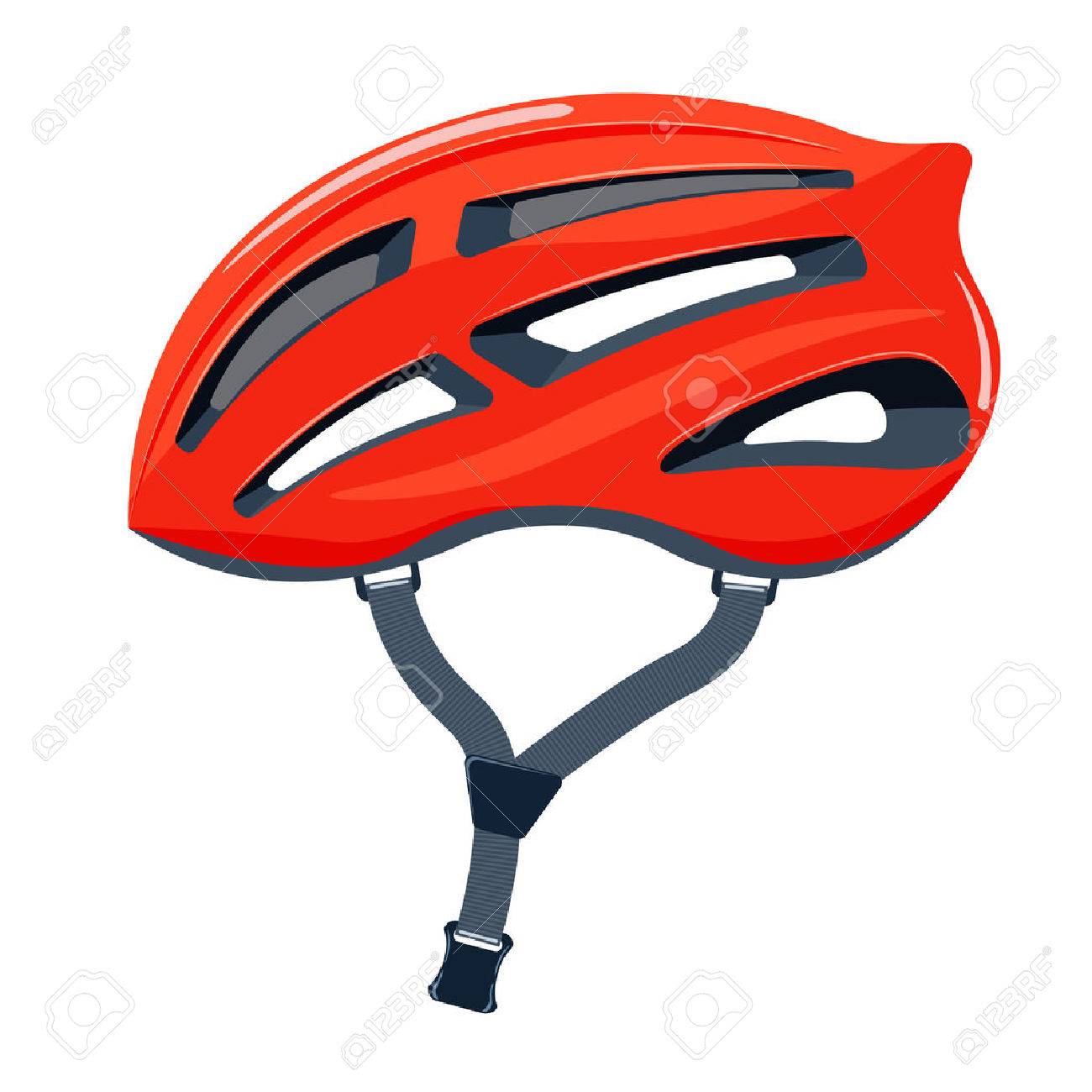 Bicycle Helmet Vector Illustration Bike Helmet Isolated On A Royalty Free Cliparts Vectors And Stock Illustration Image 58591556
