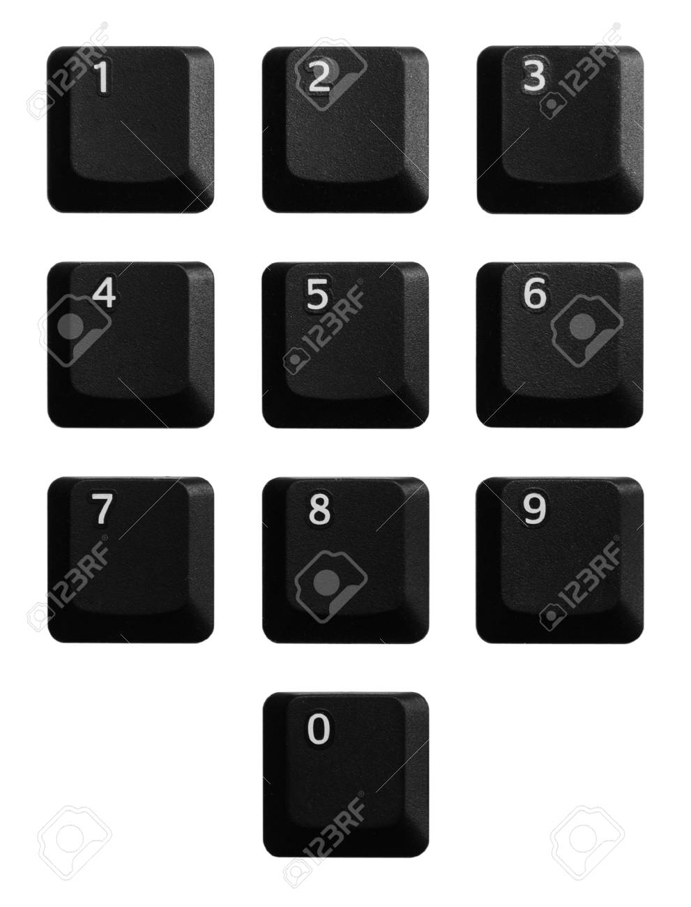 黒キーボードのテンキーからの数字 の写真素材 画像素材 Image