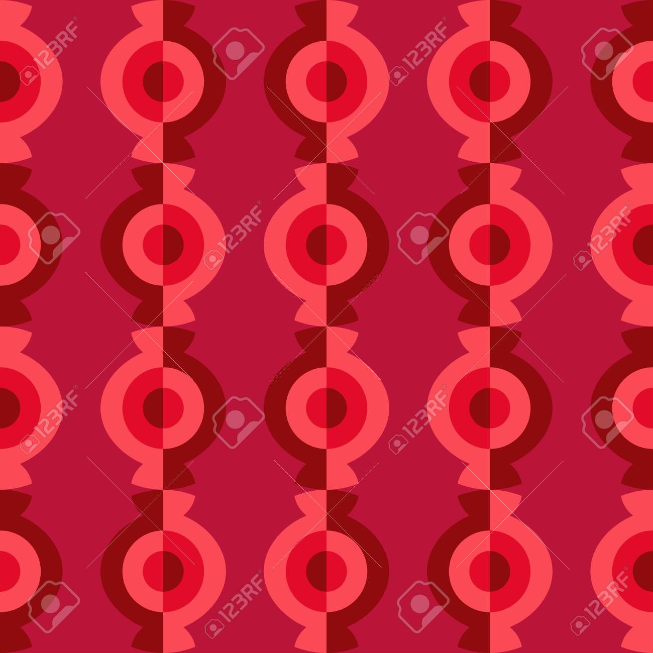 Abstract flat seamless pattern with candy chains. Timeless simple vector pattern for textile, prints, fabric, wallpaper, wrapping paper, web etc. - 129590719 Abstract flat seamless pattern with candy chains. Timeless simple vector pattern for textile, prints, fabric, wallpaper, wrapping paper, web etc. - 129590719
