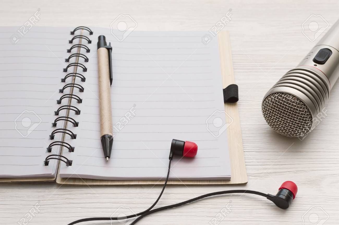 Download Audio Recording Studio Desk Table Karaoke Mock Up Microphone Stock Photo Picture And Royalty Free Image Image 101232201