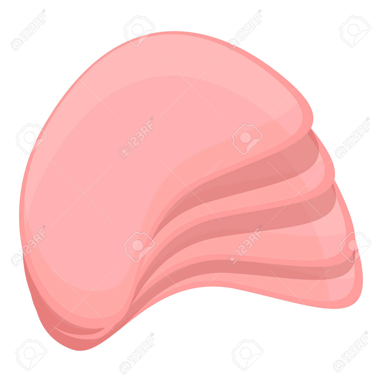 Slice of sausage icon. Cartoon of slice of sausage vector icon for web design isolated on white background - 149097620 Slice of sausage icon. Cartoon of slice of sausage vector icon for web design isolated on white background - 149097620