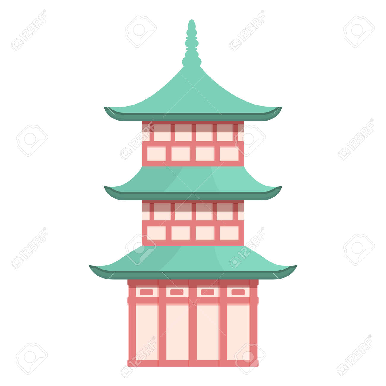 Pagoda Roof Icon Cartoon Vector. Chinese Building. Palace City Royalty Free  SVG, Cliparts, Vectors, and Stock Illustration. Image 188048216., image size:1300x1300