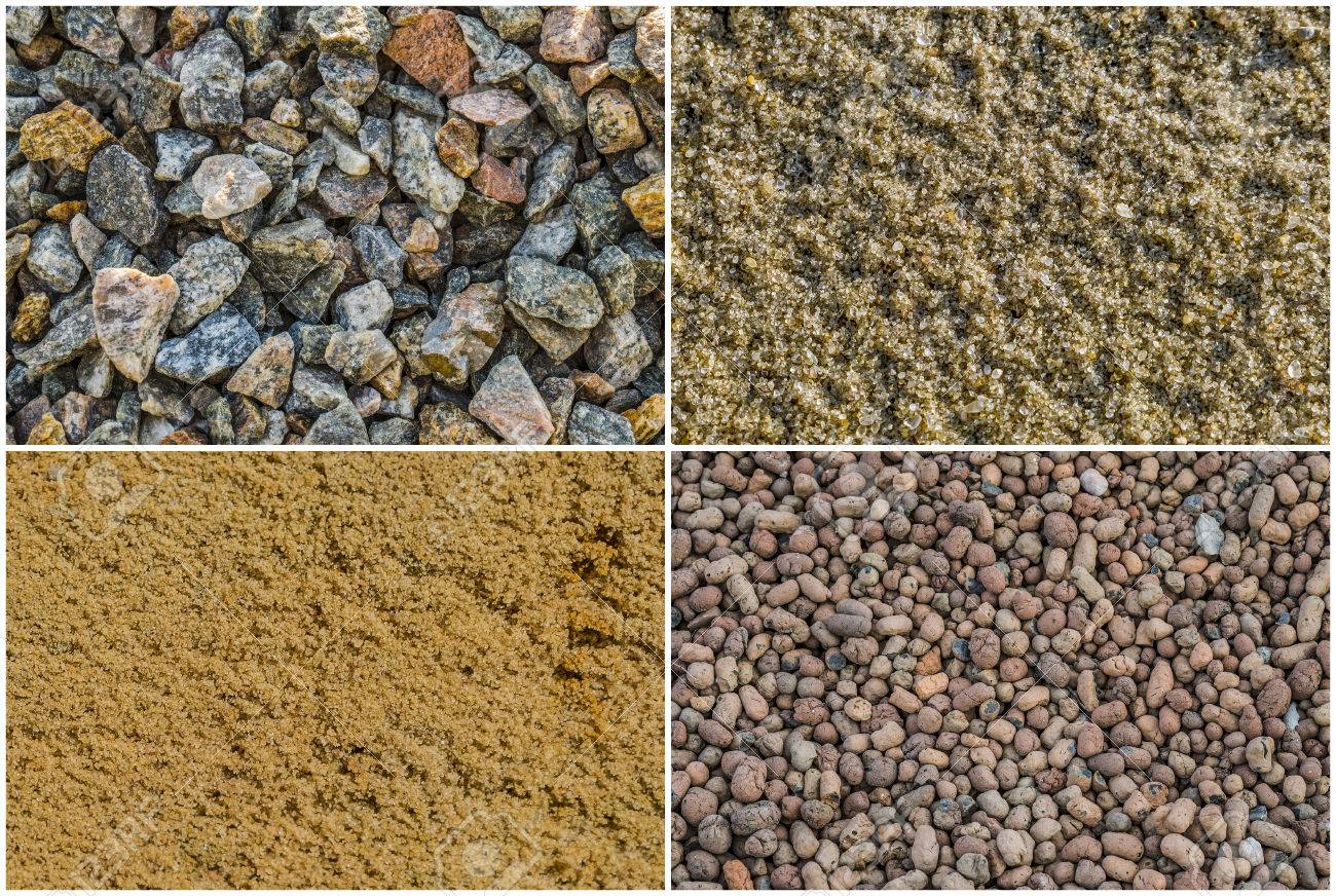 緩やかな材料をテクスチャ 砕いた石花崗岩の砂利 川砂 採石場砂渓谷砂 拡大された粘土集約拡大粘土砂利 の写真素材 画像素材 Image