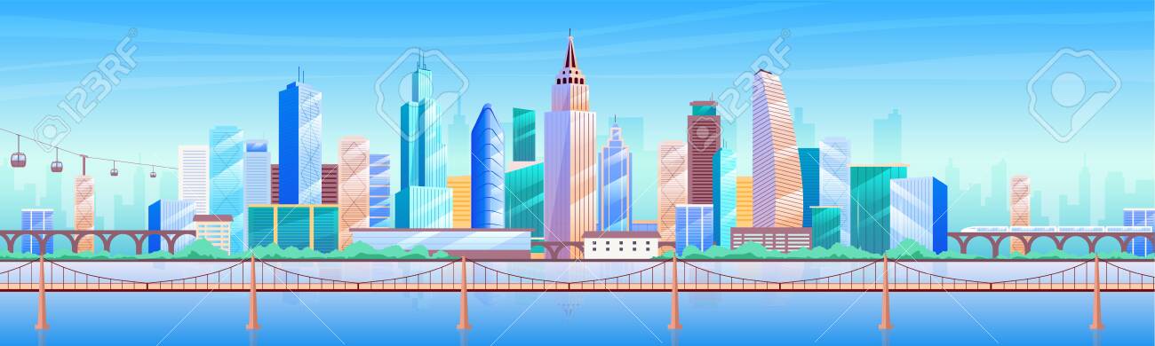 city skyline cartoon city skyline cartoon