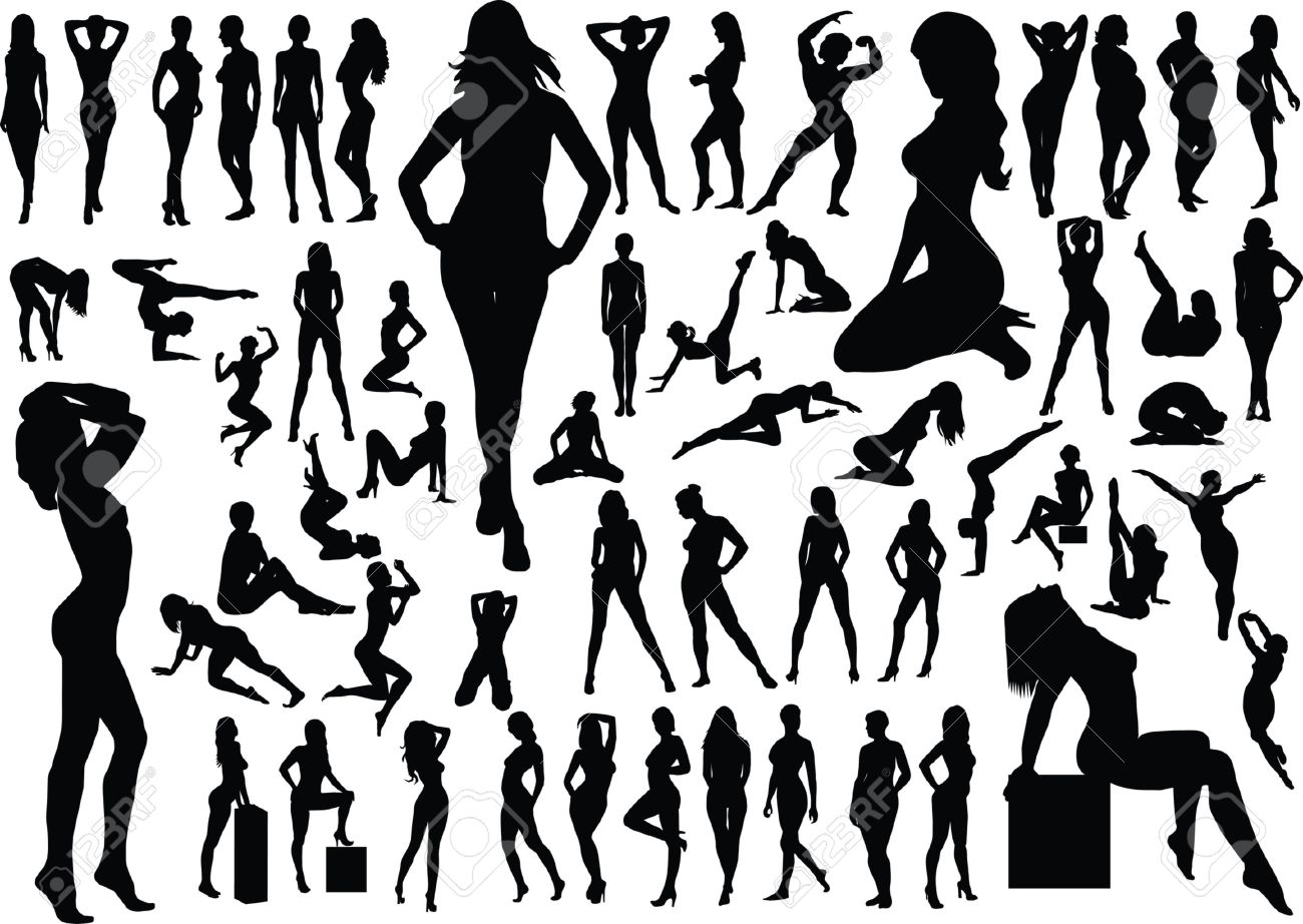 silhouette naked lady Code to hide top and bottom