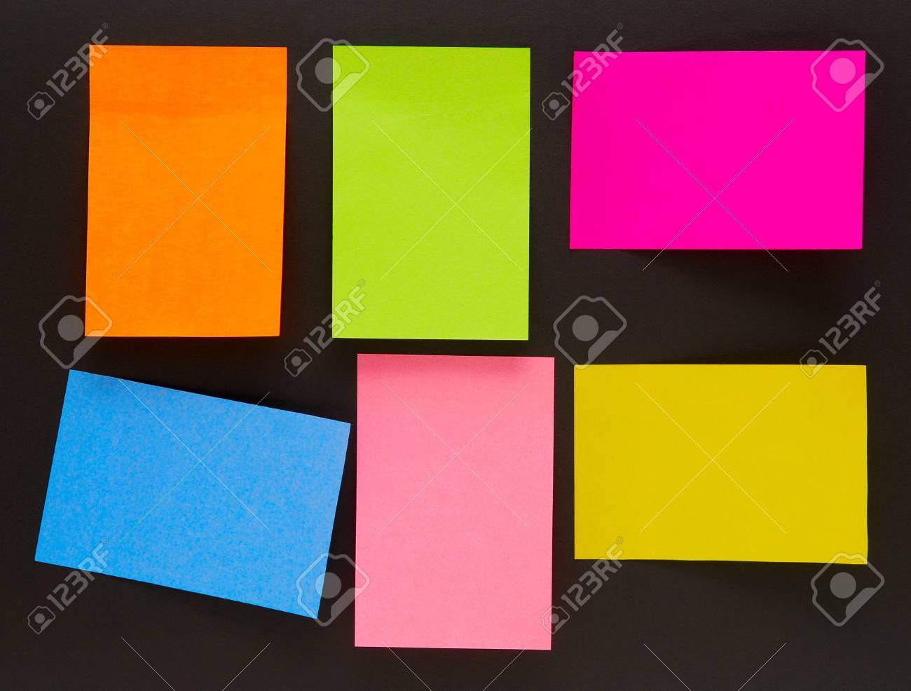 an empty color sticky