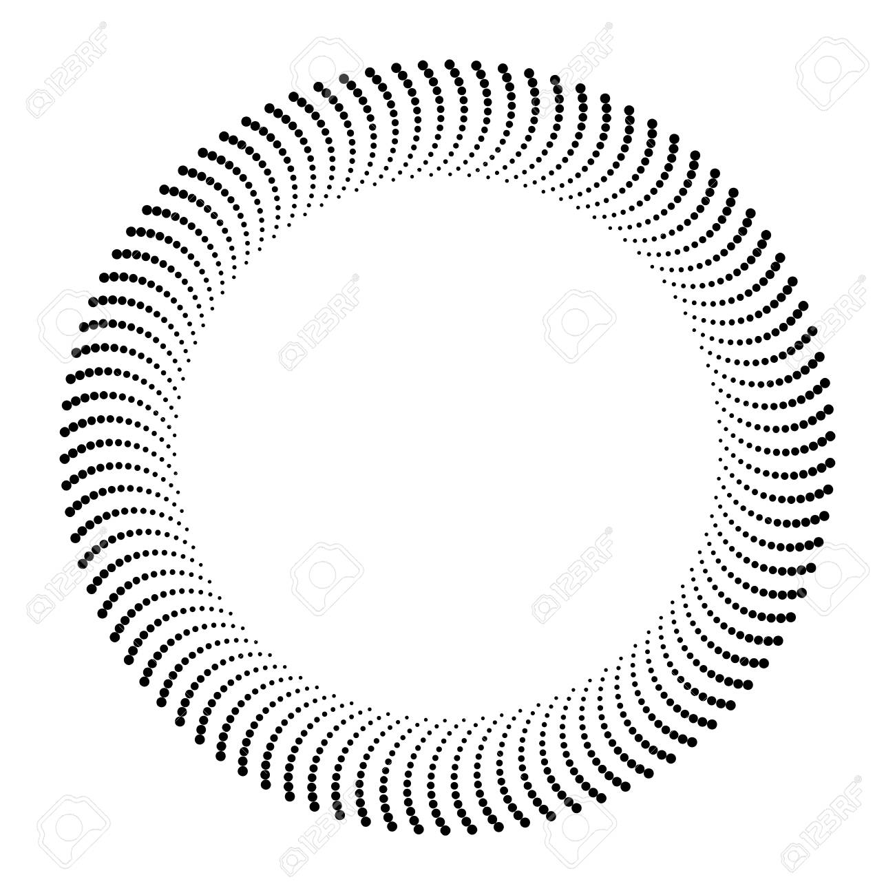 Download Vector Abstract Dotted Ring Background 3d Abstract Frame Optical Illusion Royalty Free Cliparts Vectors And Stock Illustration Image 88755496