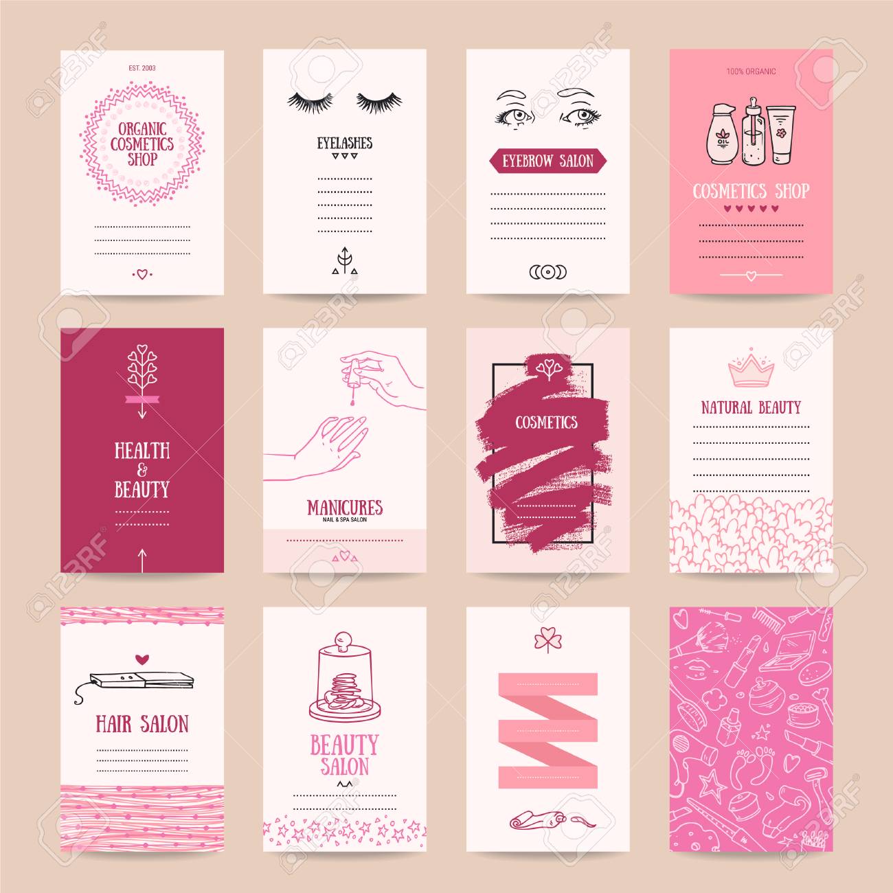 cosmetics shop business card beauty parlor invitation nail nail salon grand opening flyers