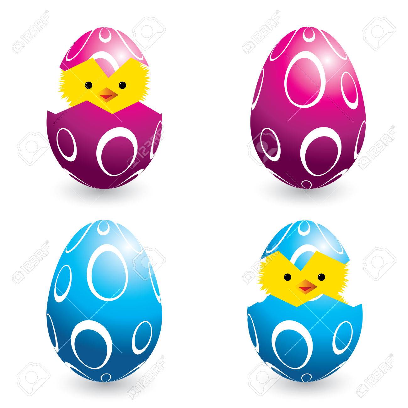 cool trendy serie di uova di pasqua colorate da cova e pulcini vettoriale archivio fotografico with immagini di uova di pasqua with disegni pasquali