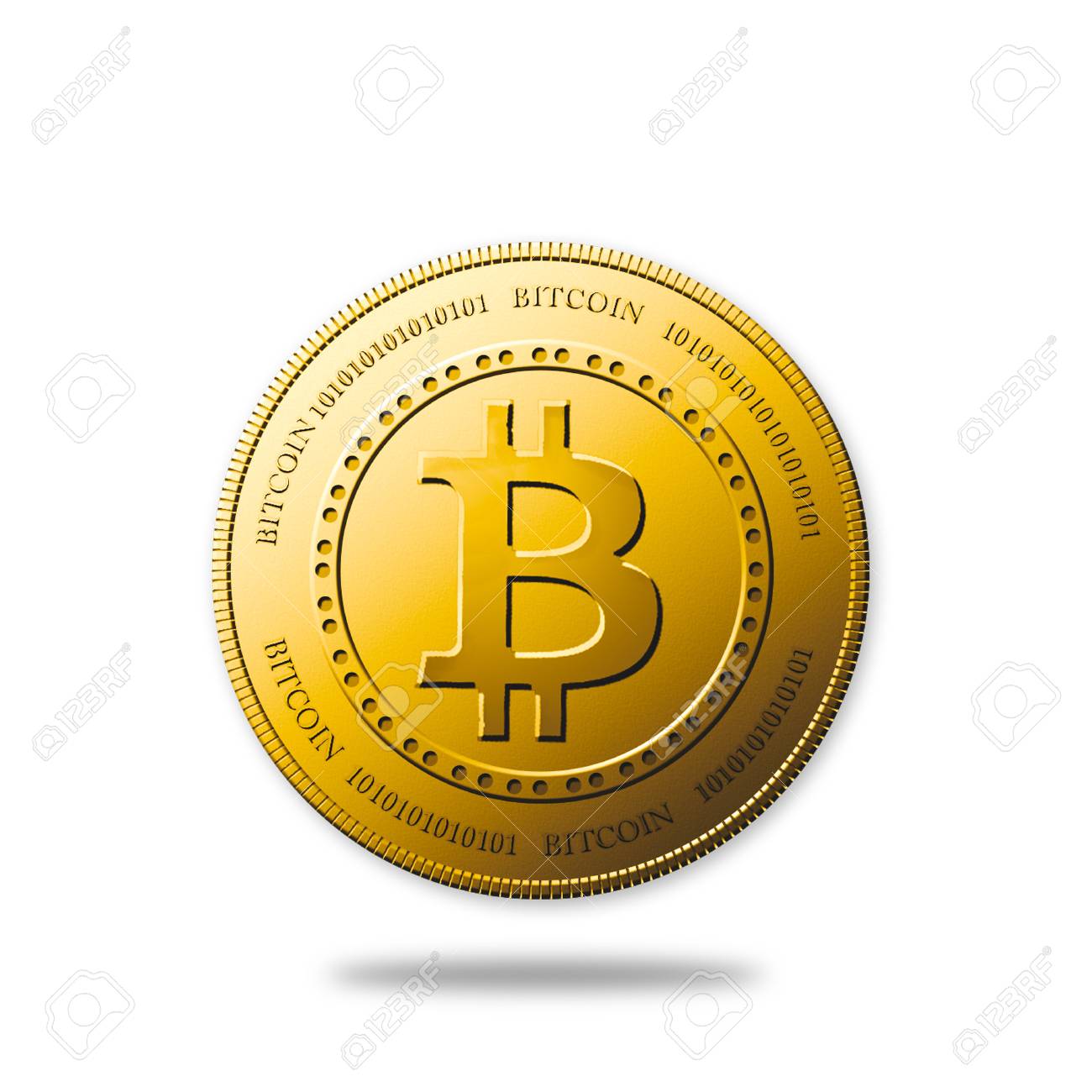 골든 Bitcoin 동전 클리핑 패스와 함께 화이트 절연 로열티 무료 사진, 그림, 이미지 그리고 스톡포토그래피. Image  60672667