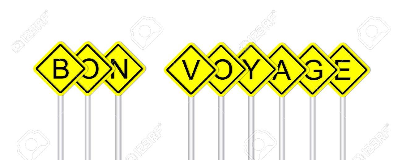 bon voyage road sign style stock photo picture and royalty free bon voyage sign