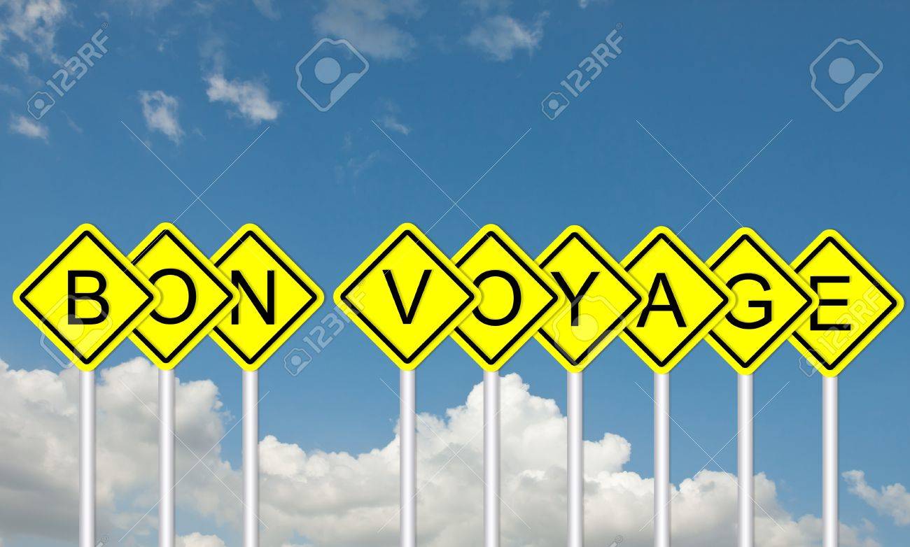 bon voyage road sign style stock photo picture and royalty free bon voyage sign