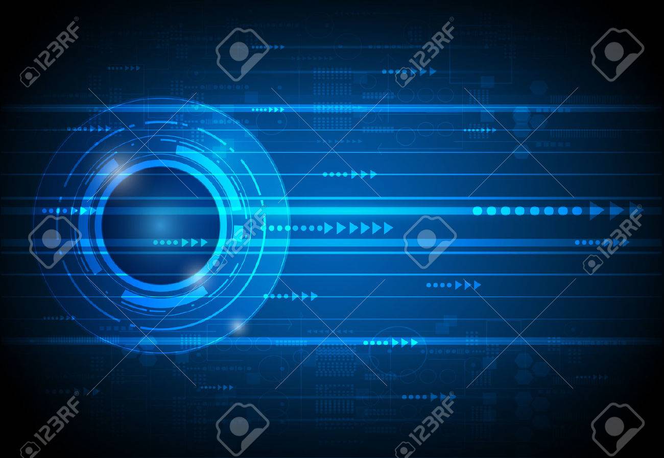 Resume Avenir Concept De Science Technologie Numerique Vecteur Illustration Futuriste De Communication Fond Bleu Electronique Clip Art Libres De Droits Vecteurs Et Illustration Image