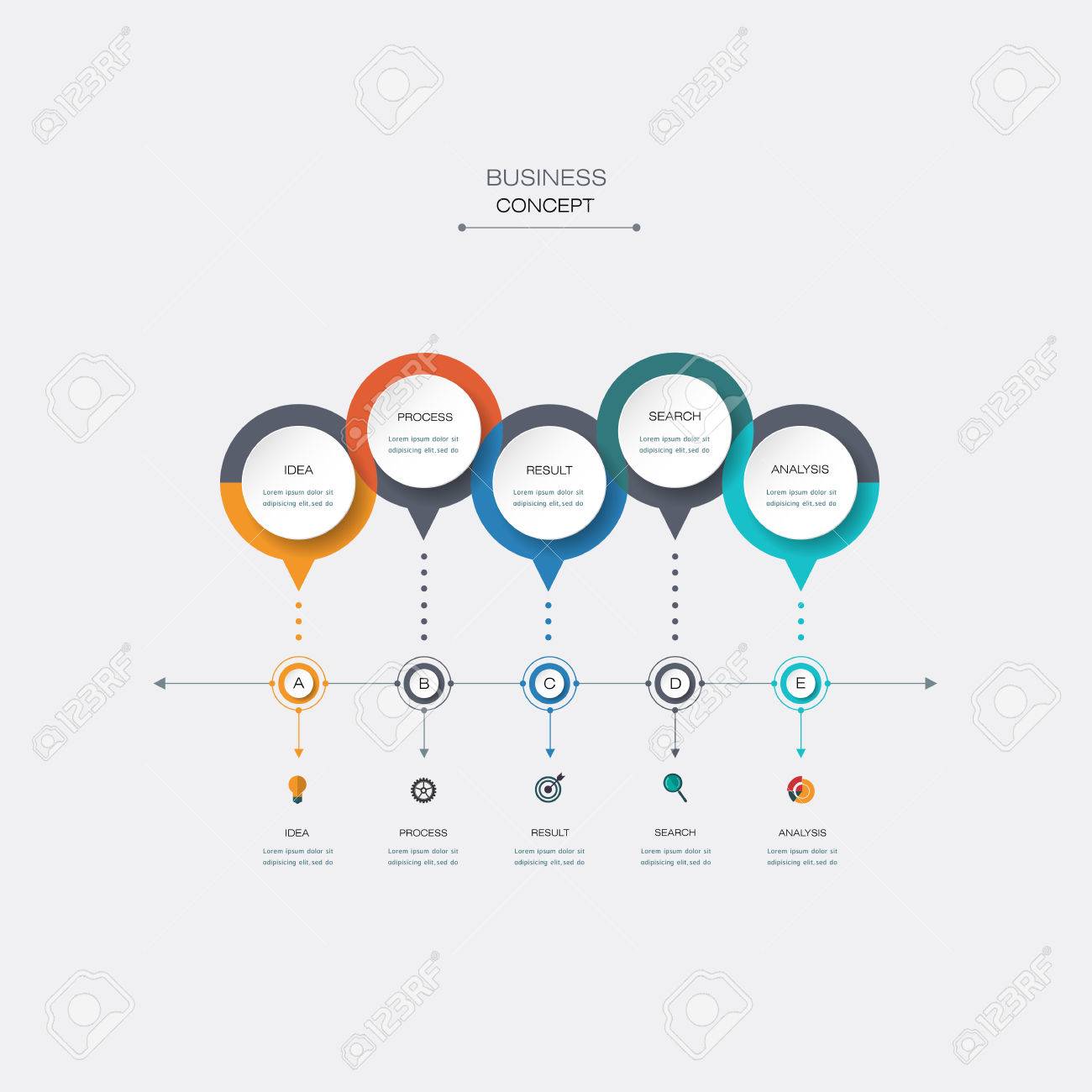 timeline flowchart template