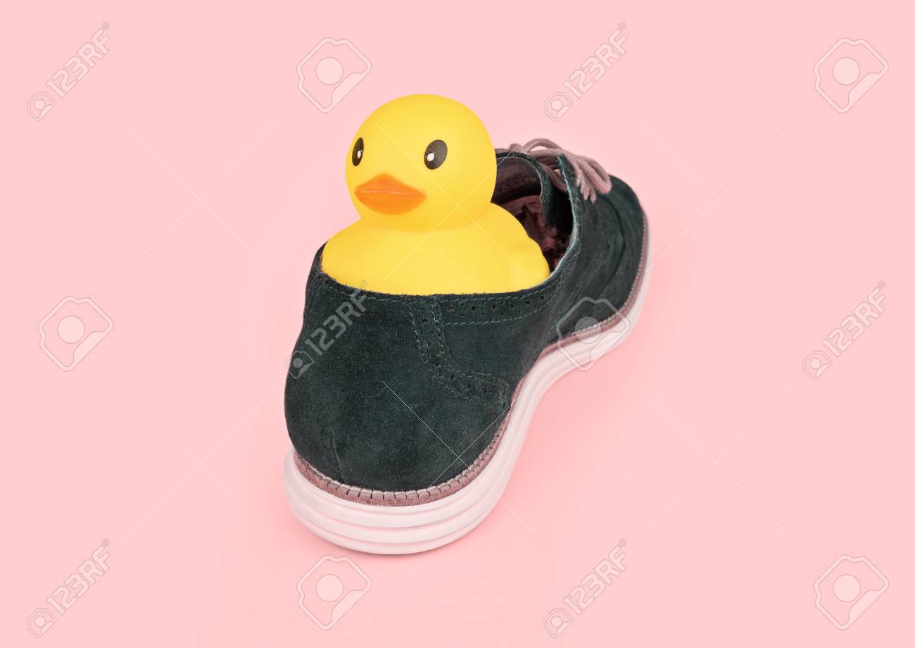 large pink rubber duck