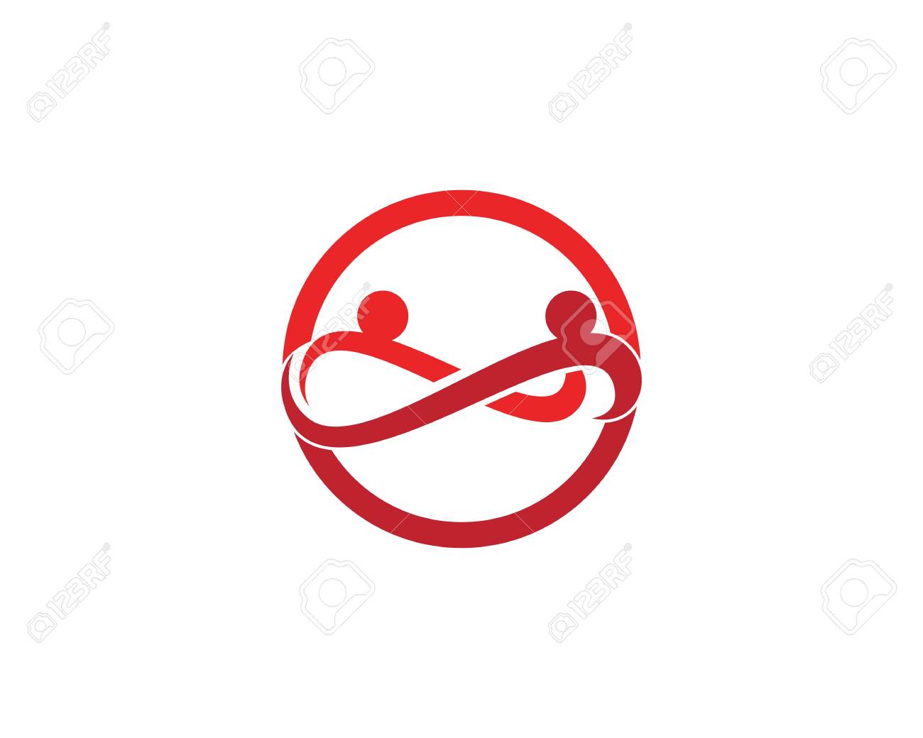 infinity people logo design