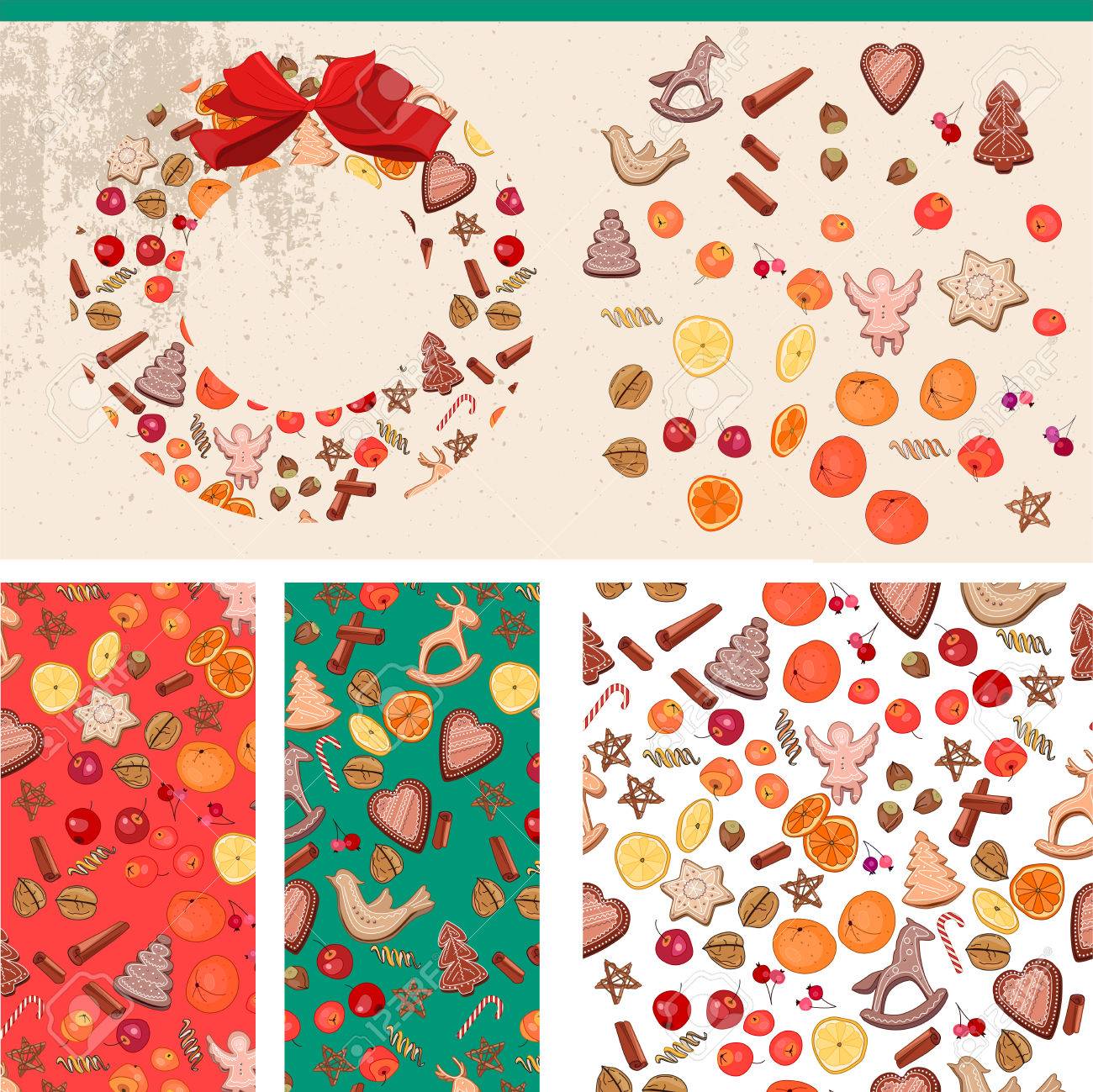 set with christmas food templates for festive design announcements festive templates