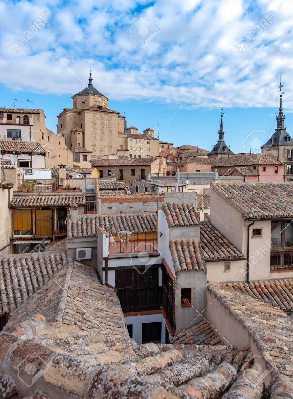 Toledo is an ancient city set on a hill above the plains of Castilla-La Mancha in central Spain. The capital of the region, it’s known for the medieval Arab, Jewish and Christian monuments in its walled old city. It was also the former home of Mannerist painter El Greco. The Moorish Bisagra Gate and the Sol Gate, in Mudéjar style, open into the old quarter, where the Plaza de Zocodover is a lively meeting place. - 135441579 Toledo is an ancient city set on a hill above the plains of Castilla-La Mancha in central Spain. The capital of the region, it’s known for the medieval Arab, Jewish and Christian monuments in its walled old city. It was also the former home of Mannerist painter El Greco. The Moorish Bisagra Gate and the Sol Gate, in Mudéjar style, open into the old quarter, where the Plaza de Zocodover is a lively meeting place. - 135441579