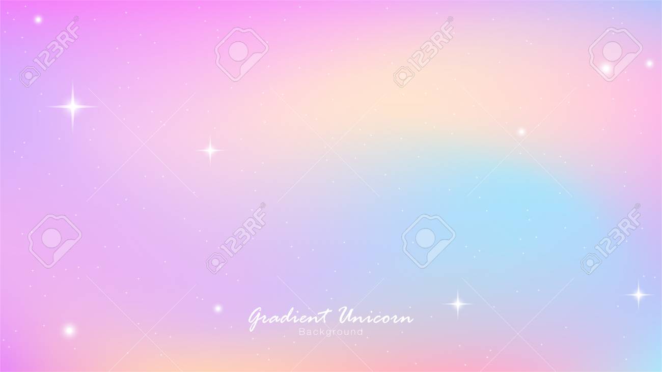 Unicorn Sky Colorful Gradient Unicorn Gradient Background