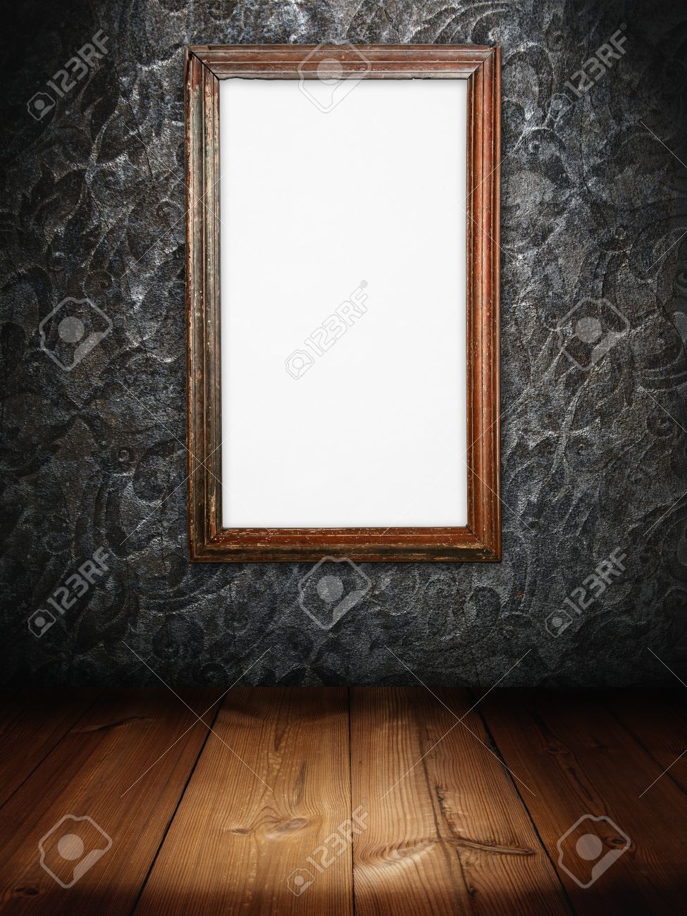 Marco De Madera Vieja De Junta De Inicio De Sesion De Blanco En