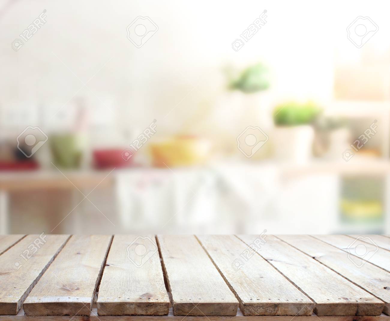 Dessus De Table Et Blur Interieur De Fond Banque D Images Et Photos Libres De Droits Image