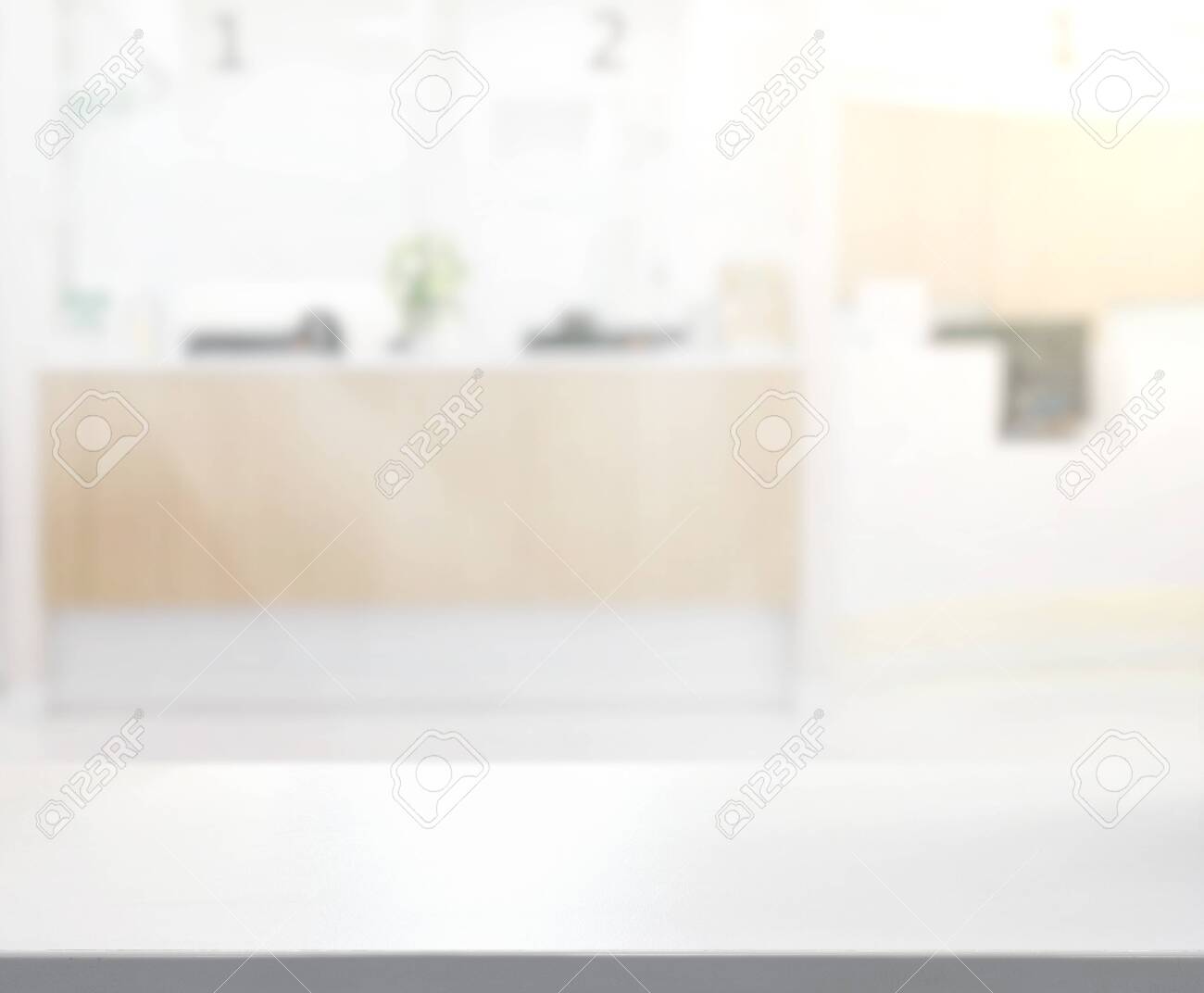 Table Top And Blur Office Of The Background - 135177654 Table Top And Blur Office Of The Background - 135177654