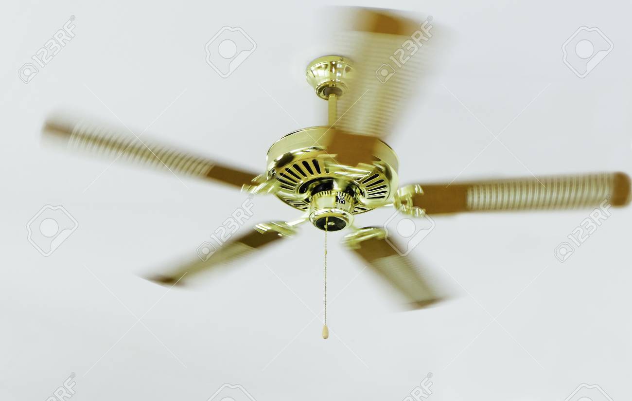 Golden Ceiling Fan Gold Ceiling Fan Ceiling Fan Are Rotating