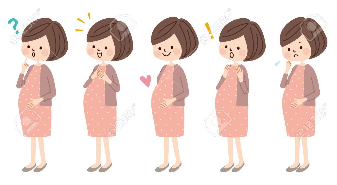妊娠中の女性のイラスト素材 ベクタ Image 妊娠中の女性のイラスト素材 ベクタ Image