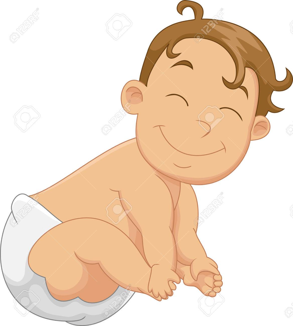 Mignon Bebe Dessin Anime Garcon Clip Art Libres De Droits Vecteurs Et Illustration Image