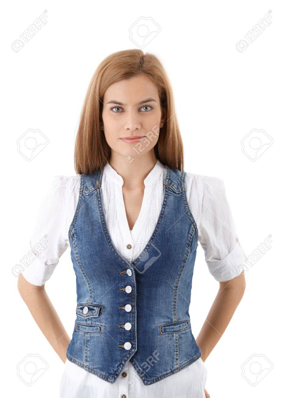 denim waistcoat for ladies