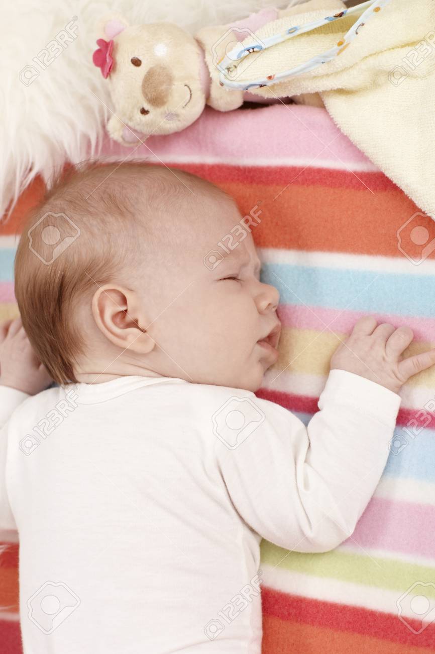 baby sleeping on front