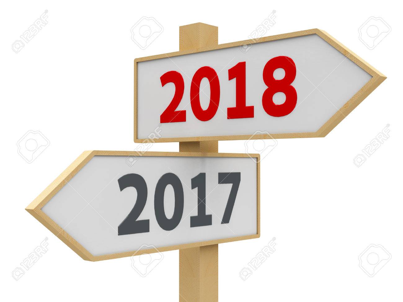road sign with 2017