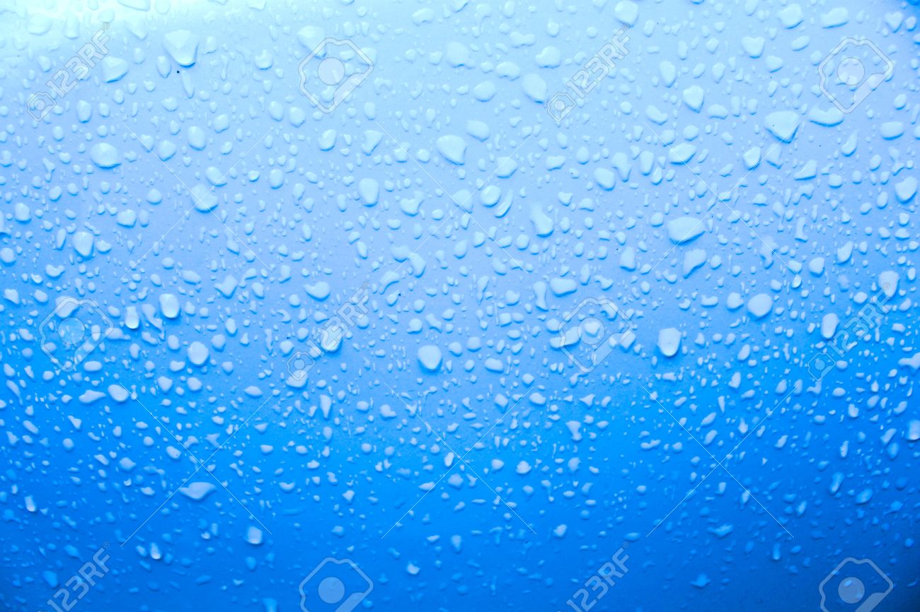 blue water drops background