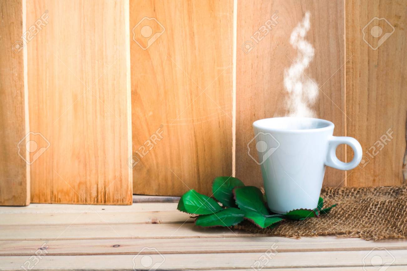 Cup Coffee On The Wood Background Using Wallpaper For Package Stock Photo Picture And Royalty Free Image Image