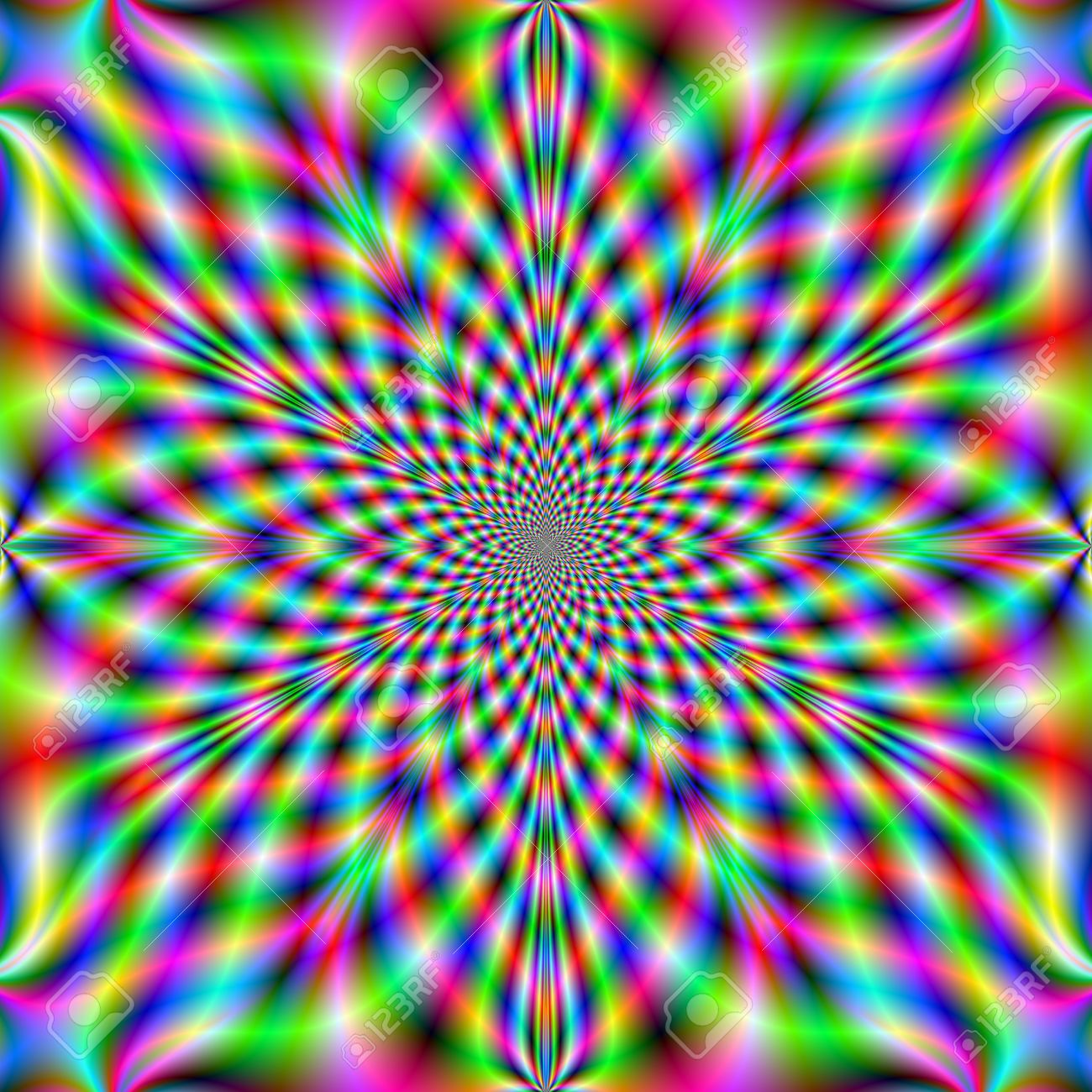 neon psychedelic a digital abstract fractal image with a psychedelic