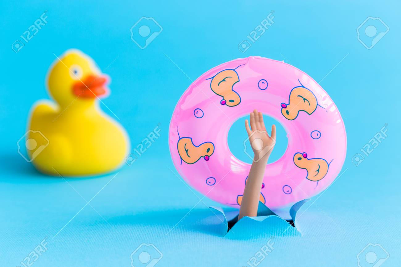 inflatable pool duck