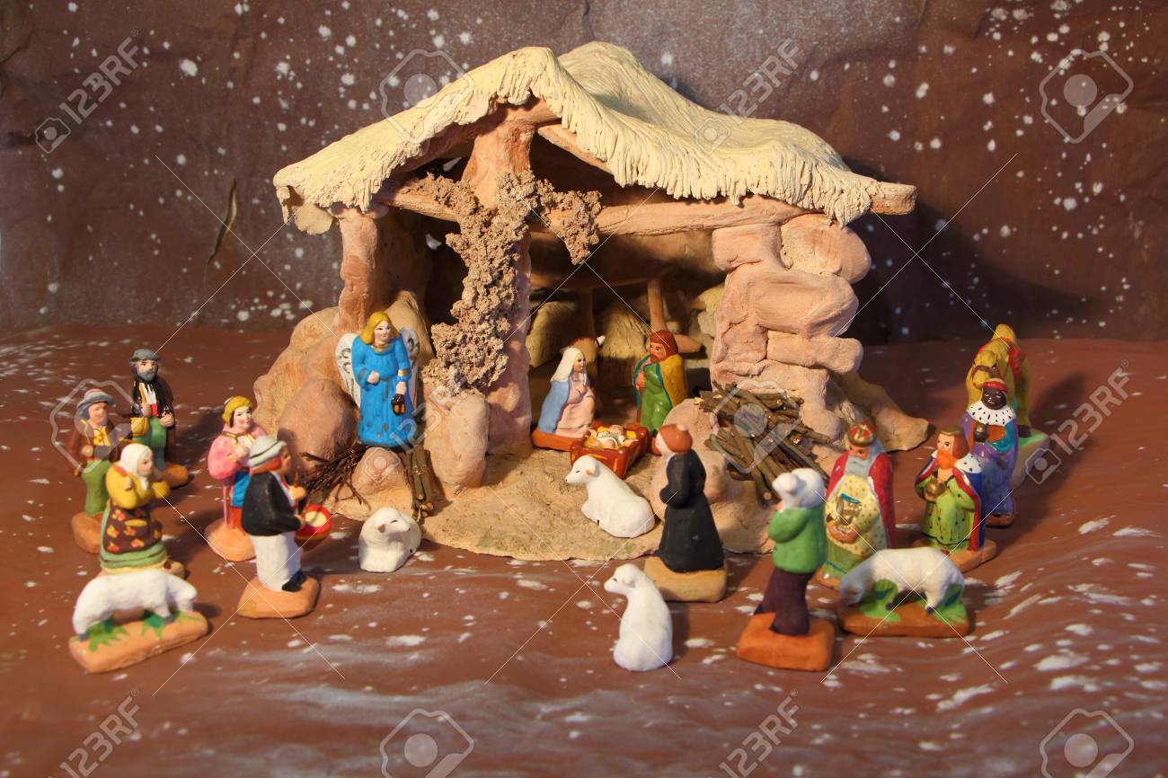 nativity scene with provencal