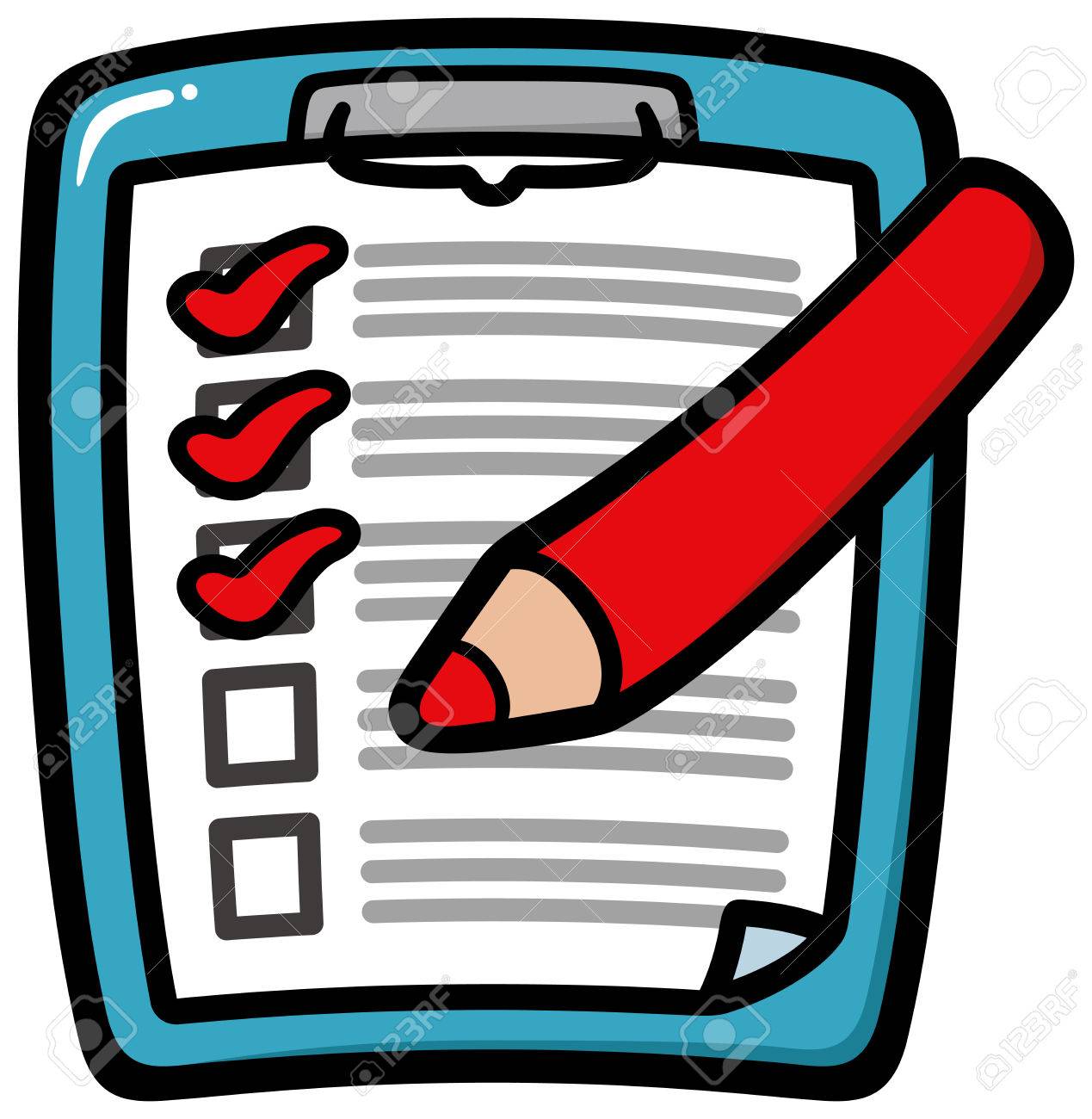 Clipboard With Checklist Royalty Free SVG, Cliparts, Vectors, and Stock  Illustration. Image 59130127., image size:1269x1300