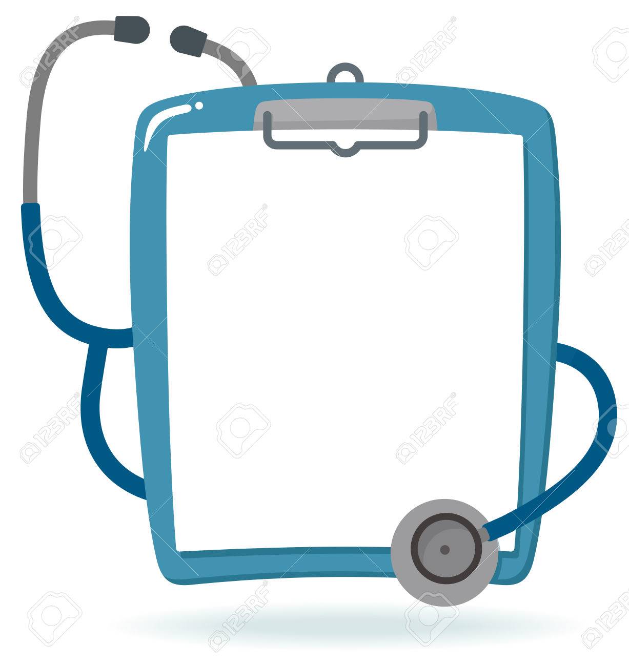 with a stethoscope and