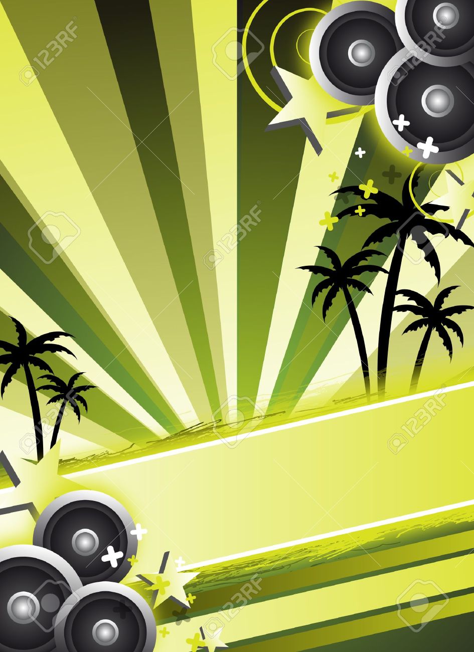 an abstract green party flyer background stock photo picture and