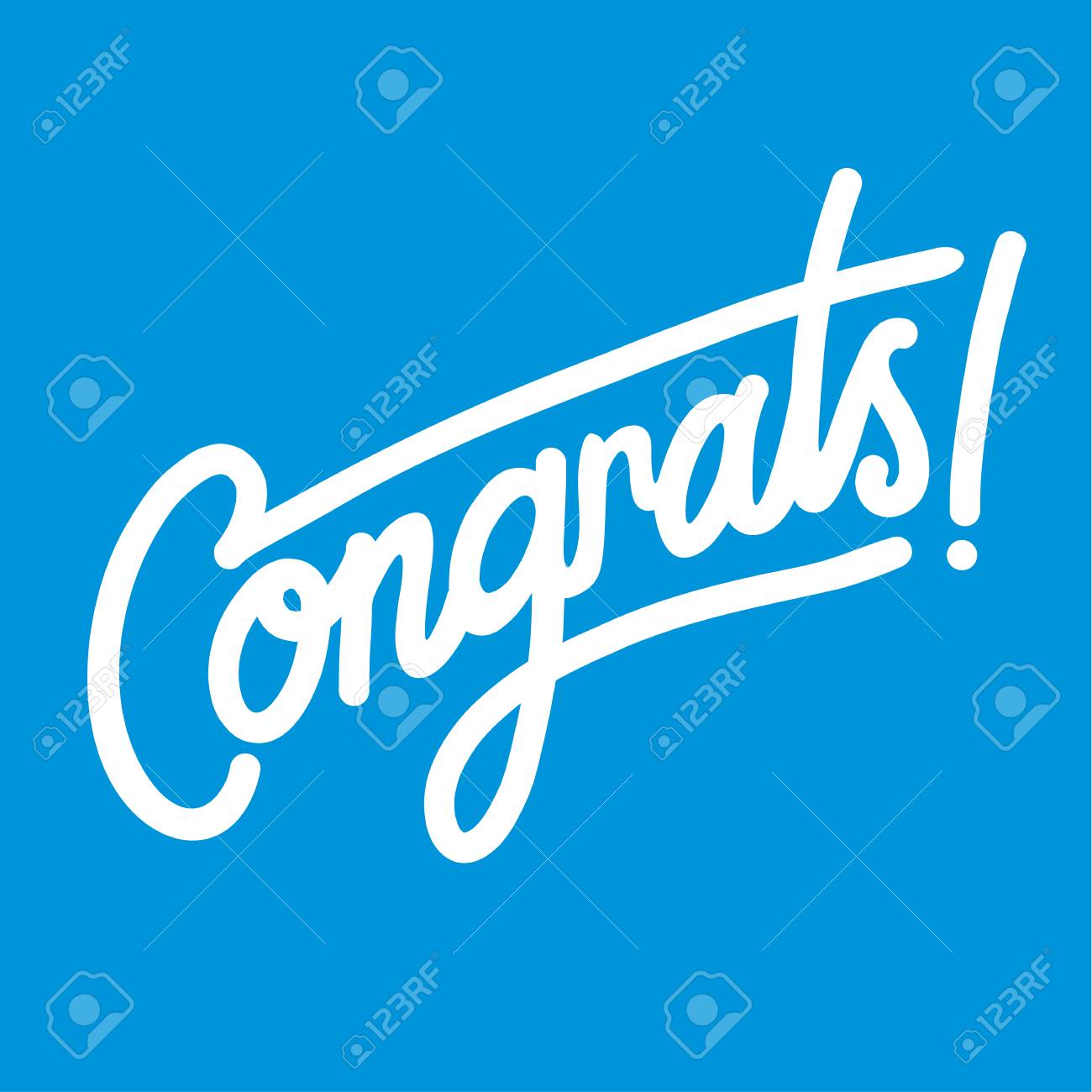 congrats hand written lettering for congratulations card greeting card invitation poster and print