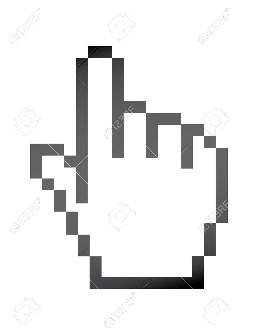 mouse hand icon of computer stock photo picture and royalty free