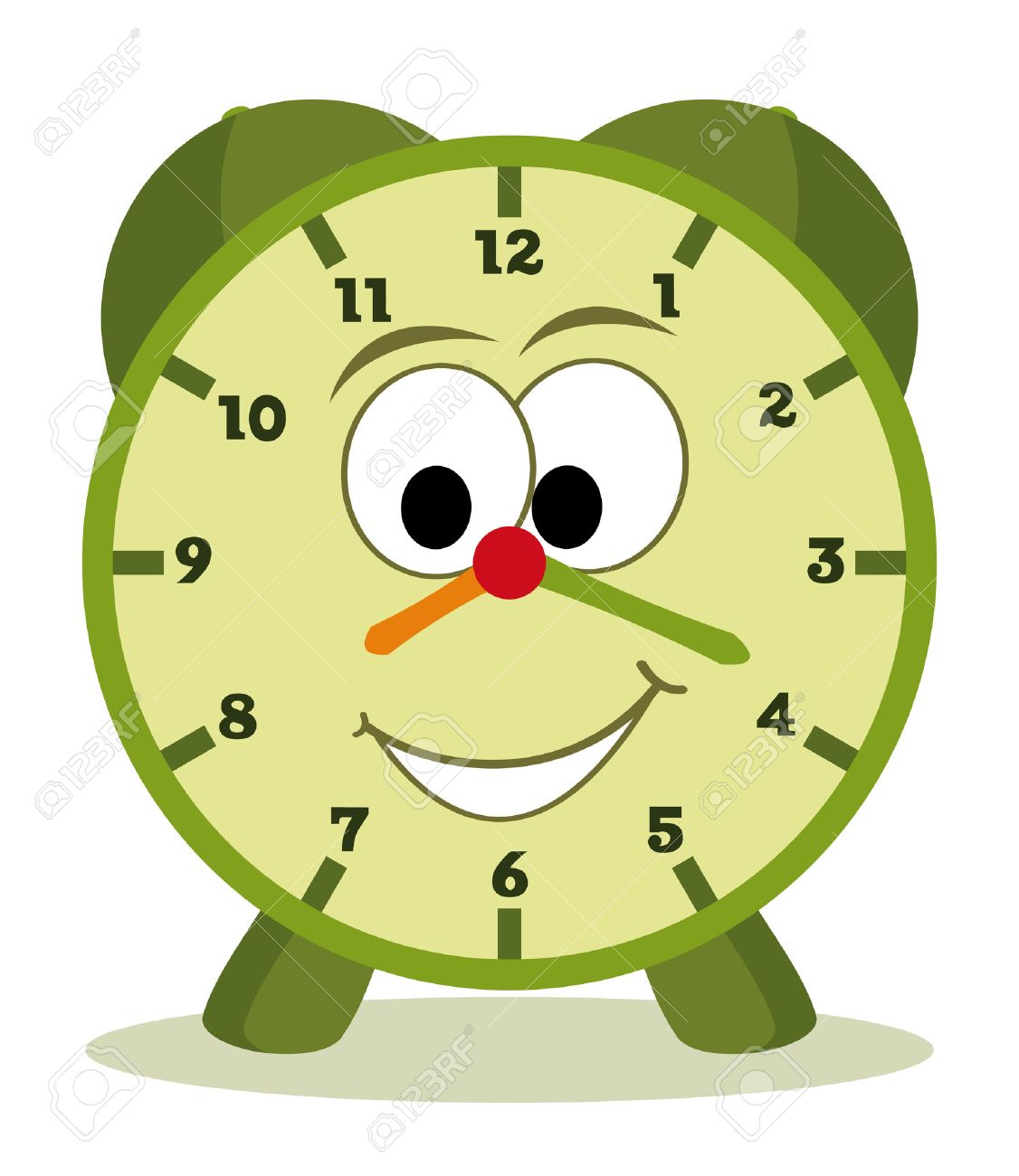 Worksheet Clock For Kids funny cartoon clock for kids royalty free cliparts vectors and vector kids