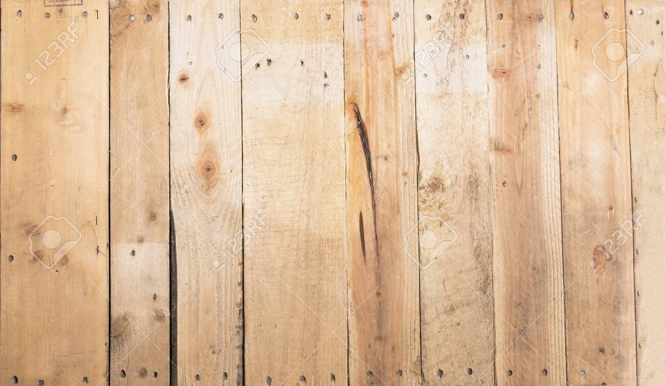 Yellow Pine Wood From Recycle Pallets Stock Photo Picture And