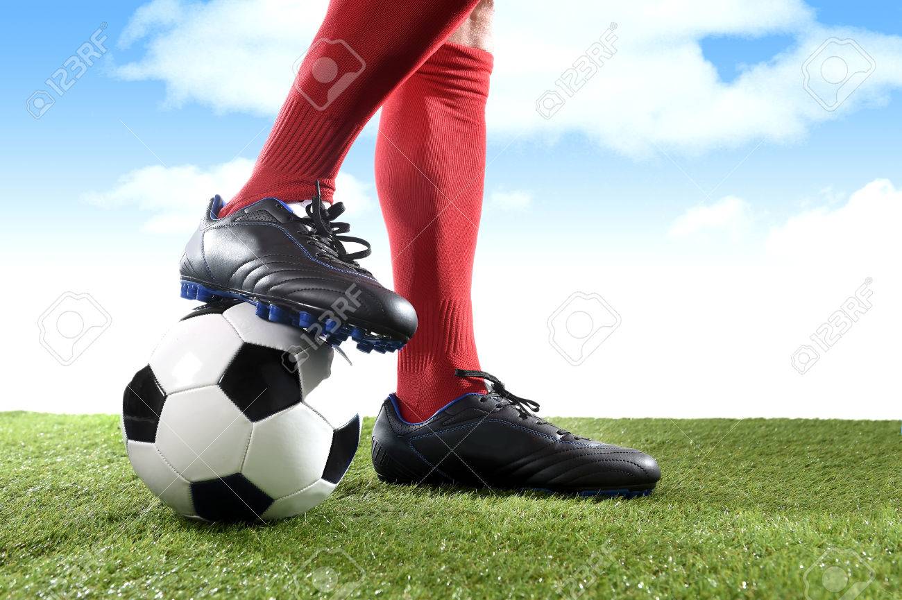 football shoes and socks